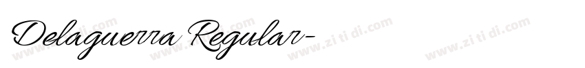 Delaguerra Regular字体转换